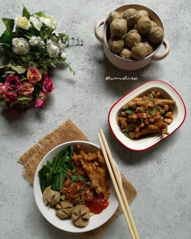 mie ayam ceker bakso