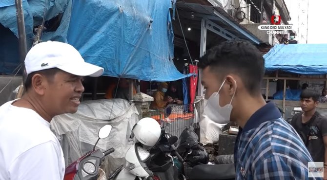 dedi mulyadi murka tak terima di kritik mahasiswa saat bersih bersih pasar
