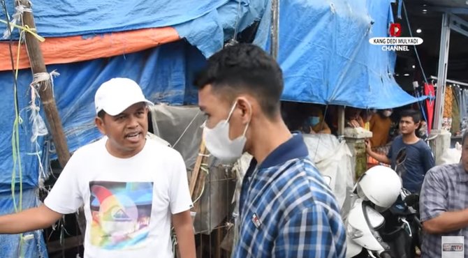dedi mulyadi murka tak terima di kritik mahasiswa saat bersih bersih pasar