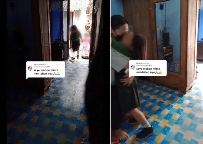 begini momen haru pertemuan seorang ibu dengan anaknya