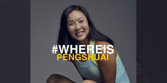 Atlet Dunia Khawatirkan Keselamatan Peng Shuai Setelah Ungkap Kasus Pelecehan Seksual
