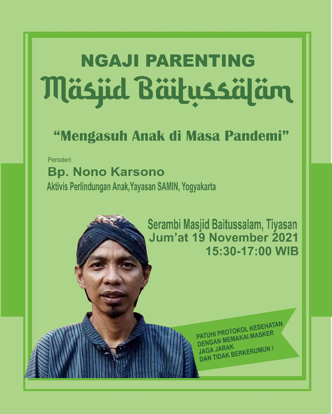 ngaji parenting di masjid baitussalam sleman