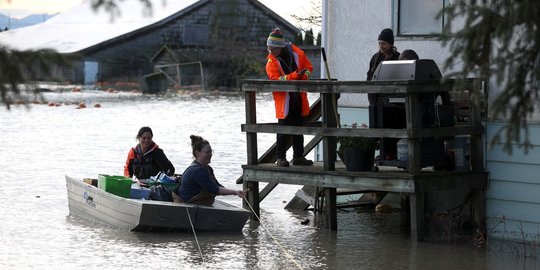 Derita Warga Kanada yang Dilanda Banjir Selama Sepekan