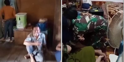 momen tni pulang usai tugas negara bikin sekeluarga terkejut ibunya nangis haru