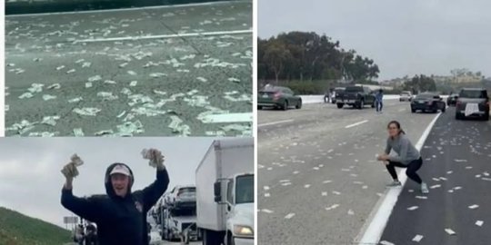 Hujan Uang di Jalan Tol Buat Pengendara Ricuh, Ini Kisah di Baliknya