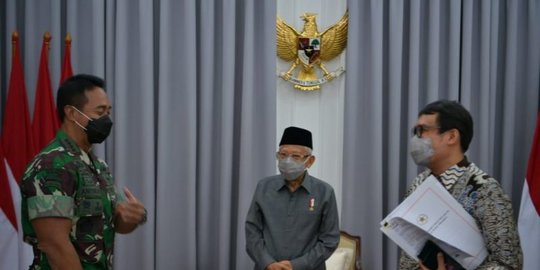 Wapres Minta Panglima TNI Jenderal Andika Intensif Pantau Papua