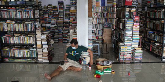 Pasar Buku Kenari Sepi Akibat Pandemi