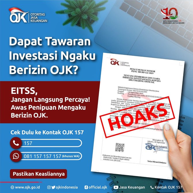 surat perizinan investasi dari ojk