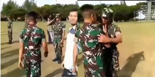 Orang Sipil Pasti Kaget Lihatnya, TNI Ini Pukul dan Tampar Adik saat jadi Tentara