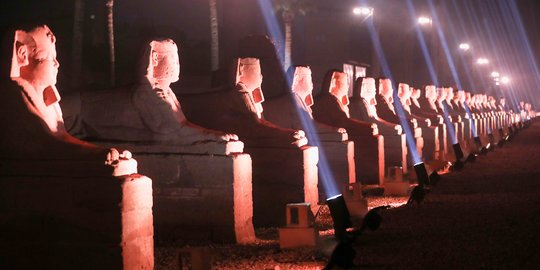 Mesir Hidupkan Kembali Avenue of Sphinxes Berusia 3.000 Tahun