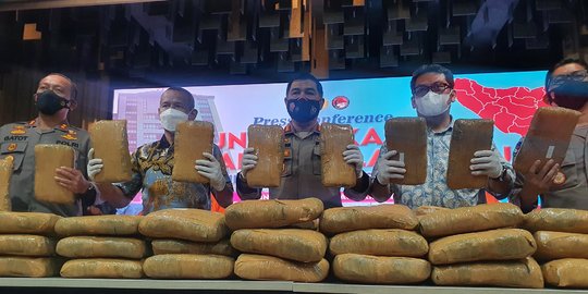 Polri Ungkap Peredaran Ganja 224,4 Kg Jaringan Aceh-Medan-Jakarta