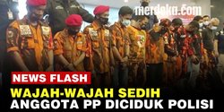 Video:Tampang Sedih 15 Anggota Pemuda Pancasila Ditangkap Polisi Bawa Sajam saat Demo