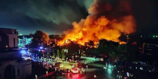 Belasan Rumah di Kota Lhokseumawe Terbakar, Belasan Keluarga Mengungsi