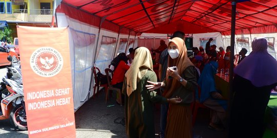 Kejar Target dari Presiden Jokowi, BIN Gelar Vaksinasi Massal di Sulsel