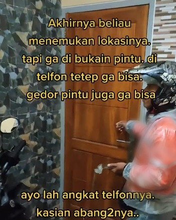 pengemudi ojol tunggu pelanggan 3 jam tak ada kabar