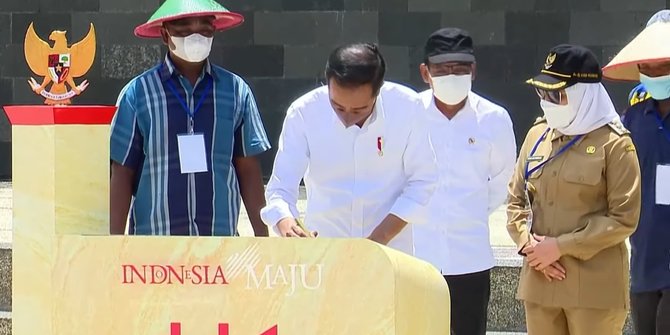 Resmikan Bendungan Tugu dan Gongseng, Jokowi Harap Aktivitas Pertanian Meningkat