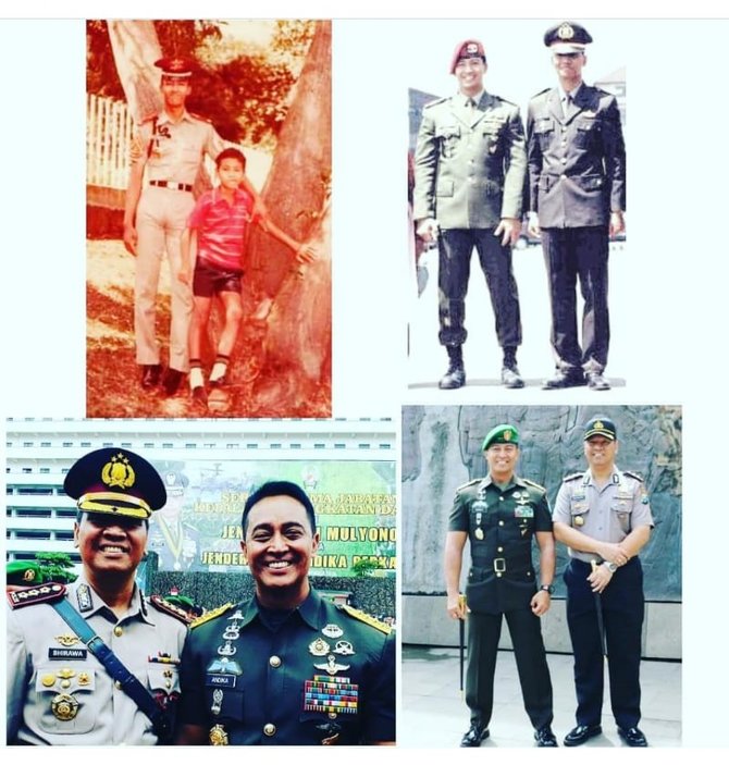 akrab dengan adik jenderal tni andika dari taruna hingga bintang 4