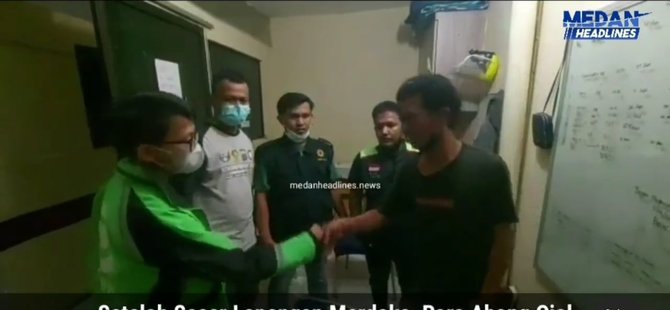 rekannya diamuk preman aksi puluhan ojol buru pelaku sampai ketemu curi perhatian