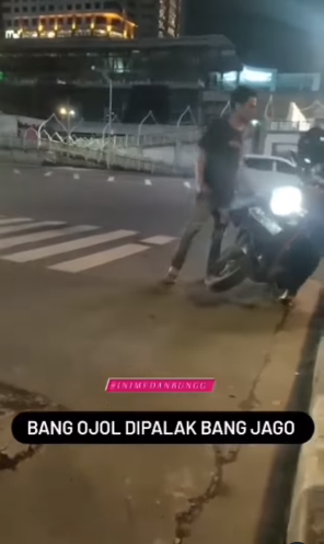 bang jago palak sopir ojol sampai didorong