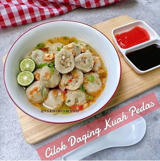 11 resep cilok kuah pedas cocok disantap saat musim hujan