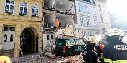 Ledakan Hancurkan Apartemen di Jerman Ledakan Hancurkan Apartemen di Jerman