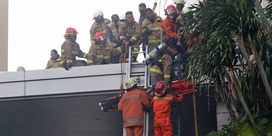 Pengelola Pastikan Alarm Berfungsi Saat Kebakaran Gedung Cyber