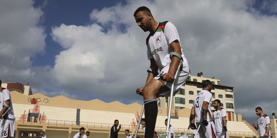 Semangat Pesepak Bola Disabilitas Palestina yang Berharap Lolos ke Piala Dunia