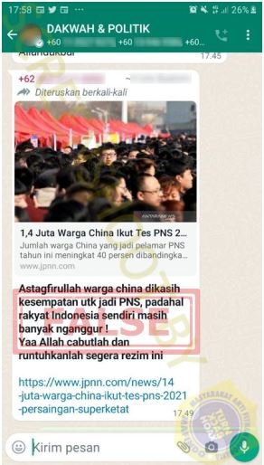 hoaks wn china tes cpns di indonesia