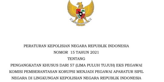 Ini Isi Surat Pengangkatan Novel Baswedan Cs Jadi PNS di Polri