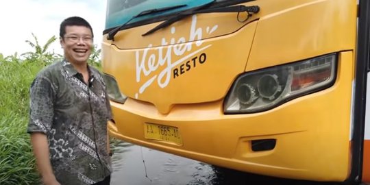 Bus di Klaten Ini Dibeli Lalu Diceburkan ke Sungai, Ternyata Digunakan untuk Ini