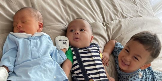 Potret Kebersamaan Rayyanza, Kenzo dan Kiano, Lucu dan Gemas Banget