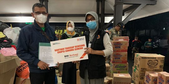 BUMN Gerak Cepat Salurkan Bantuan Korban Erupsi Gunung Semeru