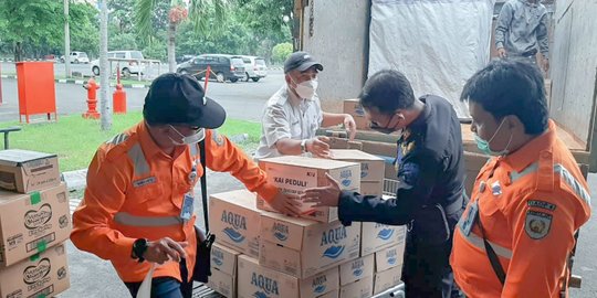 KAI Salurkan Bantuan untuk Korban Erupsi Gunung Semeru