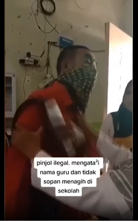 debt collector pinjol masuk ke sekolah menagih guru