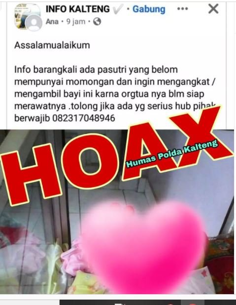 hoaks kontak penyalur bayi