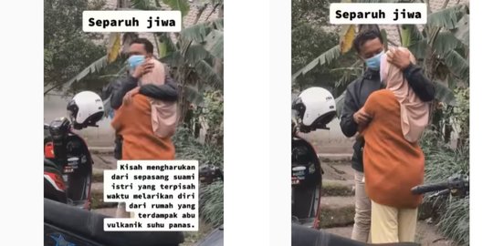 Kisah Pasutri Terpisah saat Semeru Meletus, Dikira Tak Selamat Ketemu di Pengungsian