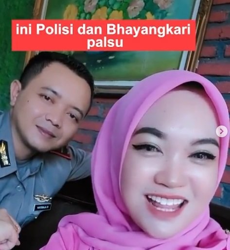 polisi dan ibu bhayangkari palsu