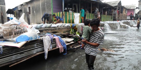 39 RT di Jakarta Terdampak Banjir Rob