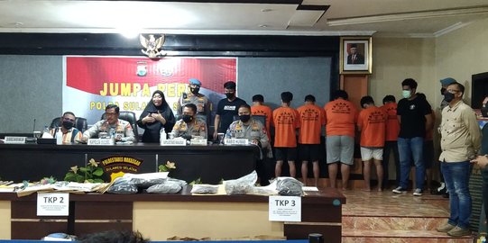 Polisi Tangkap 7 Tersangka Penyerangan 2 Asrama di Makassar