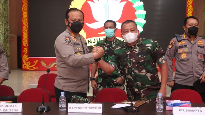 tni polri koordinasi buntut pemukulan bripda tazkia