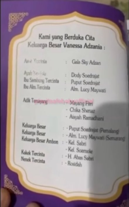 buku yasin vanessa angel buatan doddy jadi sorotan nama gala diganti