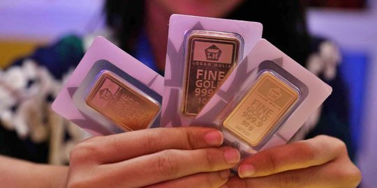 Harga Emas Hari ini Dijual Lebih Murah Rp3.000 Menjadi Rp930.000 per Gram