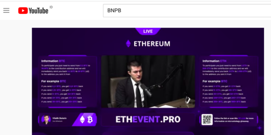 Akun YouTube BNPB Berganti Nama Ethereum 2.0, Tayangkan Siaran Langsung