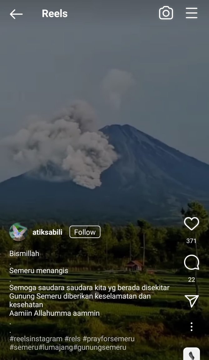 hoaks video semeru saat pagi