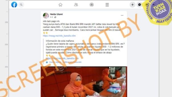 hoaks tautan untuk cek bansos