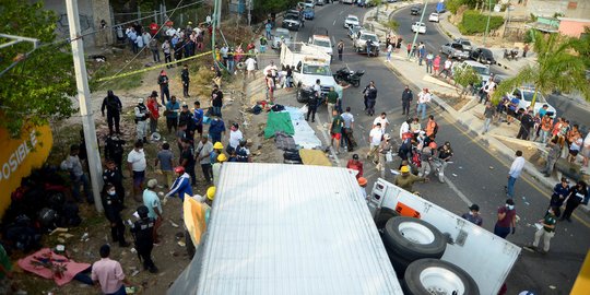 53 Orang Tewas Akibat Kecelakaan Truk di Meksiko