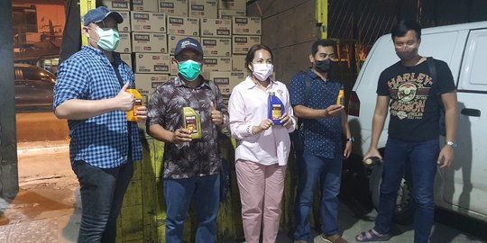 Polda Kalsel Bongkar Gudang Oli Palsu Merek AHM dan Yamalube di Tangerang