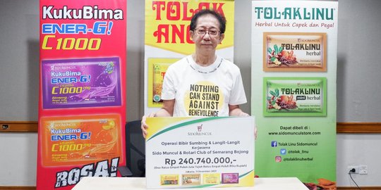 Hadirkan Senyum untuk Anak, Sido Muncul Gelar Operasi Bibir Sumbing Gratis di Tegal