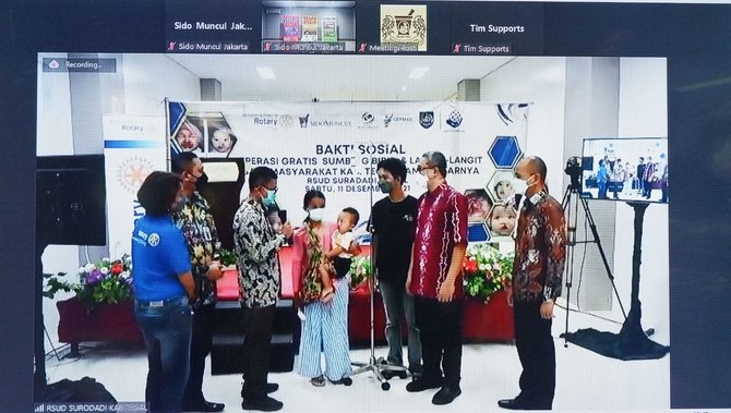 hadirkan senyum untuk anak sido muncul gelar operasi bibir sumbing gratis di tegal