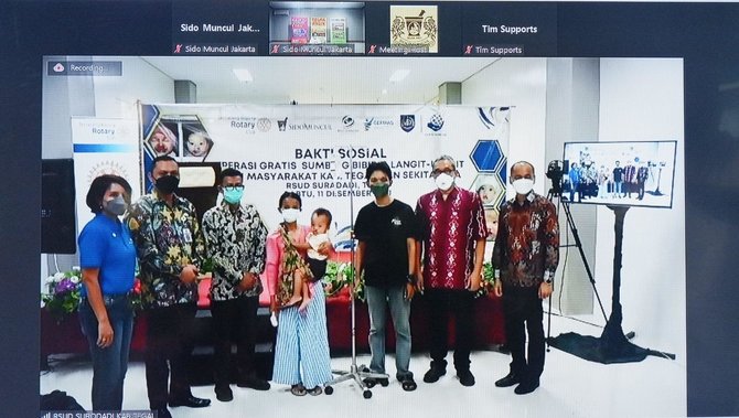 hadirkan senyum untuk anak sido muncul gelar operasi bibir sumbing gratis di tegal